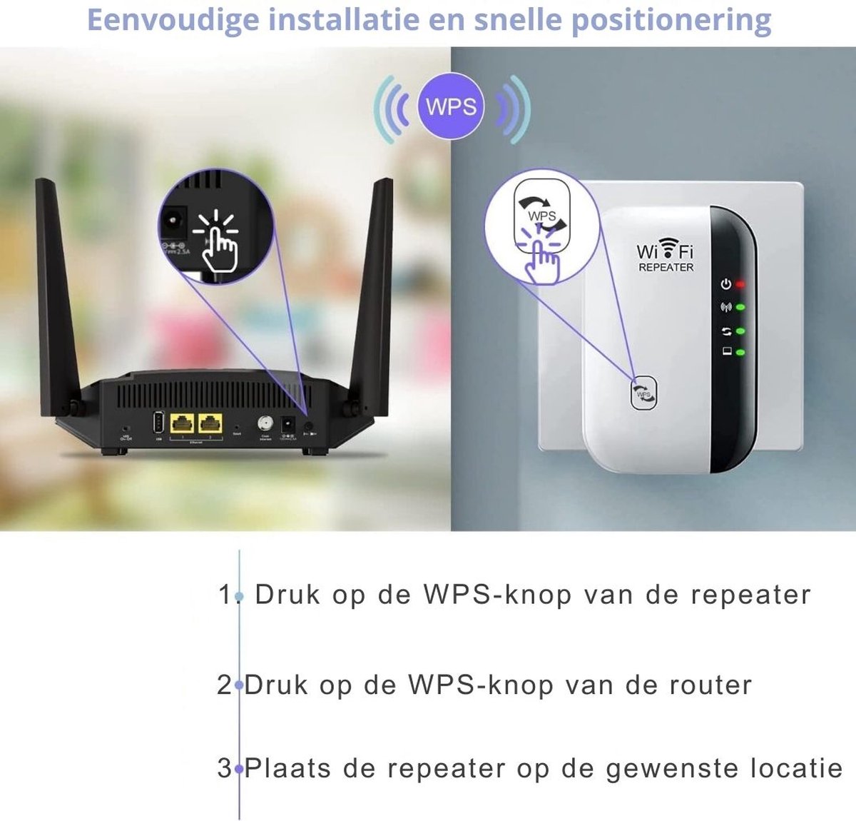 Wifi Versterker Stopcontact - Wifi - afbeelding 3