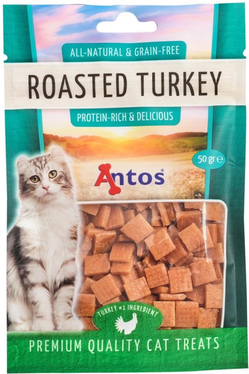 Cat Treats Roasted Kalkoen 50 gr - kattensnack - graanvrij - glutenvrij