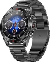 Royal Empire Amoled PRO Smartwatch - Smartwatch Heren - Stappenteller - Bloeddrukmeter - Hartslagmeter - Slaapmonitor - Multisport - 46MM - Geschikt voor alle Smartphones - Kleur Zwart