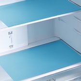 Koelkastvoeringen voor planken (8 stuks) - Gemakkelijk schoon te maken koelkastvoering met bescherming tegen morsen, koelkastvoeringen en ladevoering, antislip BPA-vrije koelkastmatten (45*30CM) - blauw