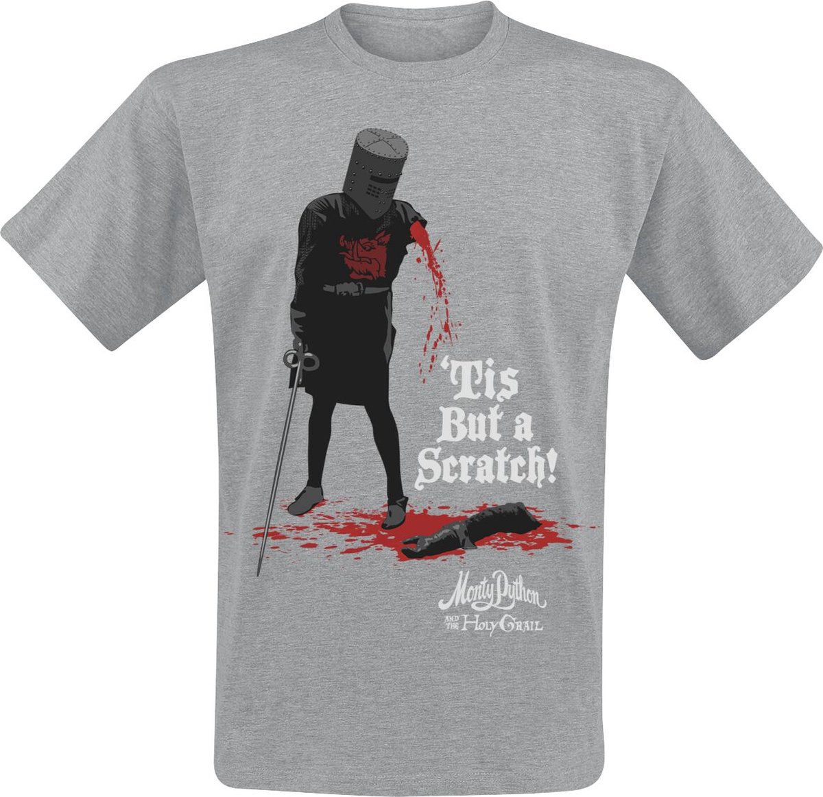Monty Python Tis But A Scratch Unisex T-shirt - grijs - XL