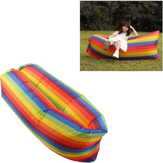 Opblaasbare Lounger Luchtbank - Scheurweerstand, Draagbaar en Lichtgewicht - Voor Kamperen, Wandelen, Strand en Picknicken - Geschikt voor Volwassenen en Kinderen - 901 Inch Washing Machine van Merkloos — afbeelding 2