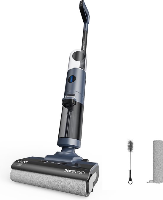 JONR ED12 Pro 3-in-1 Snoerloze Vloerreiniger Elektrische-Nat Droog Steelstofzuigers-Elektrische Dweil-Zelfreiniging-9000 Pa Zuigkracht-220 Watt Vermogen - Werktijd 30 minuten - Anti-vastloop borstelontwerp - 20 Minuten Snelle Droging Met Warme Lucht