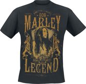 Bob Marley Rebel Legend Heren T-shirt - zwart - M