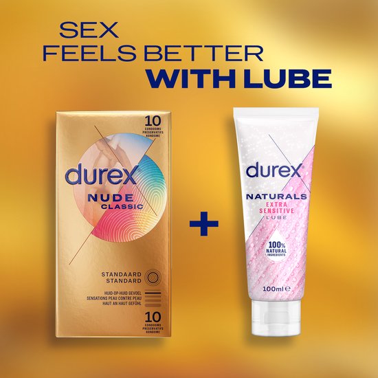 Durex - Condooms Nude Huid-Op-Huid Gevoel 10st - Ultra Dun