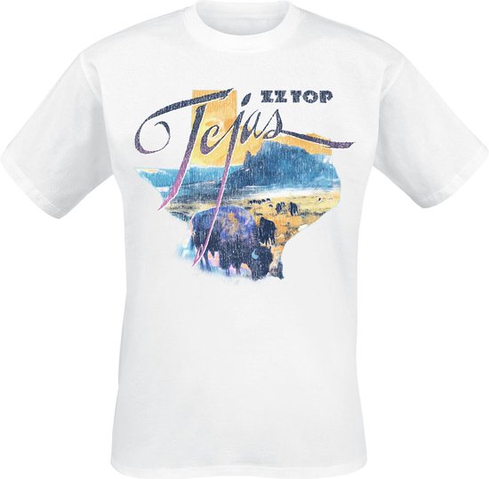 ZZ Top Tejas Heren T-shirt - wit - S