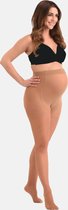 Mamsy - Comfortabele Sheer Zwangerschapspanty 20den - Cognac - XXL