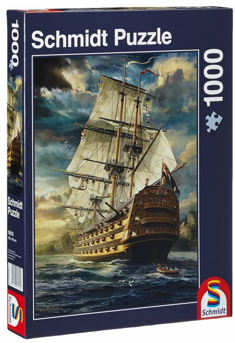 Schmidt - Legpuzzel - Zeilen gehesen!- Zeeslag - 1000 stukjes - Volwassenen - vanaf 12 jaar — afbeelding 2