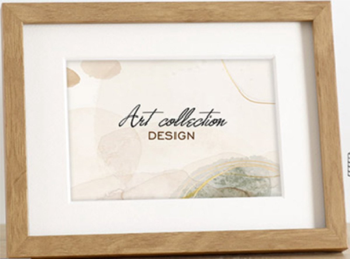 Icar Kunststof Passe-Partout Fotolijst Art Collection Design Bruin Hout 15x21