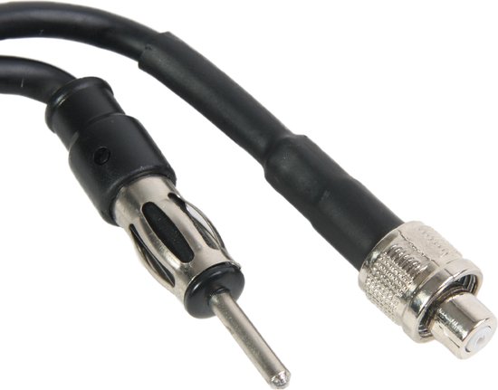 Tomzz Audio Antenneverlengkabel – 2 Meter, DIN-stekker Naar DIN-bus, Coaxiale Afscherming – Voor Auto, Camper, Boot, Vrachtwagen
