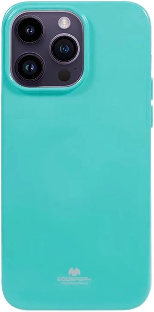 Goospery – iPhone 15 Pro Max – Backcover hoesje – Jelly – Cyaan