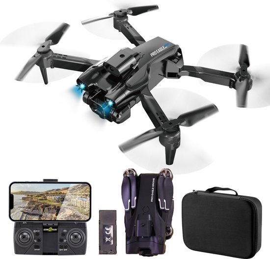 Gear2Play Pro Eagle Drone - Opvouwbare WiFi camera Drone - Foto/video - Live view - 2 camera's - Incl. 2 oplaadbare battery packs