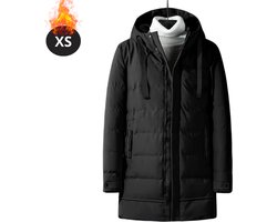 Livano Luxe Winterjas - Parka - Heren - Winter - Jas - Volwassen - Stijlvol - Met Capuchon - Zwart - XS