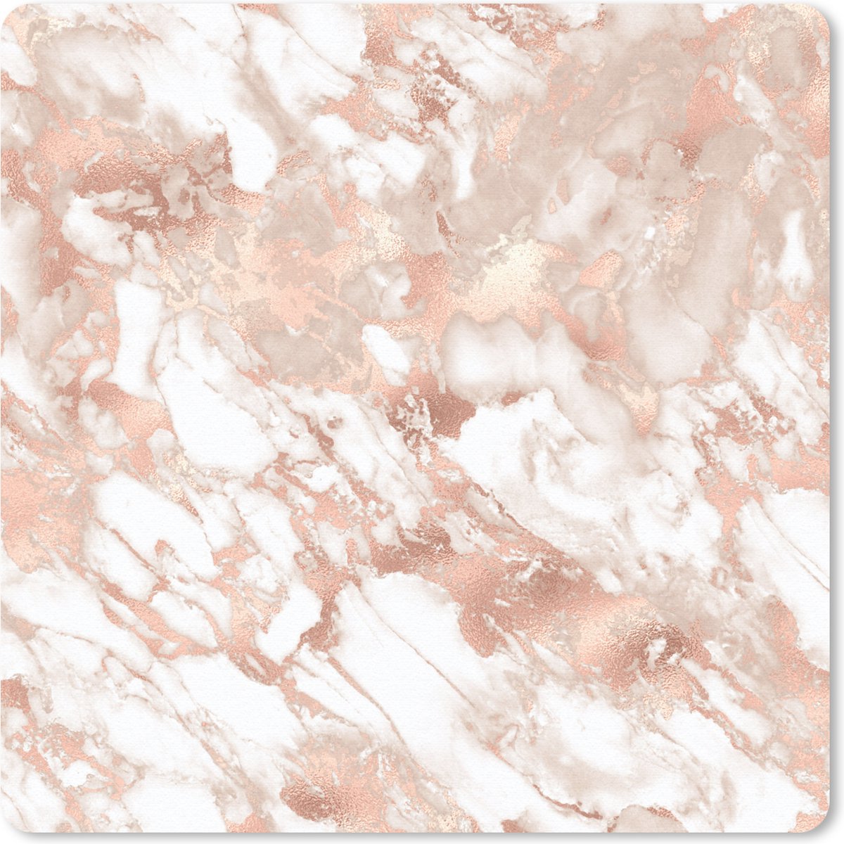 Muismat 30x30 cm - Mousepad Marmer - Luxe - Roze - Muismatten