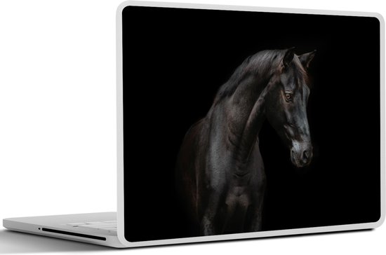 Sticker ordinateur portable - 12,3 pouces - Cheval - Animal - Zwart