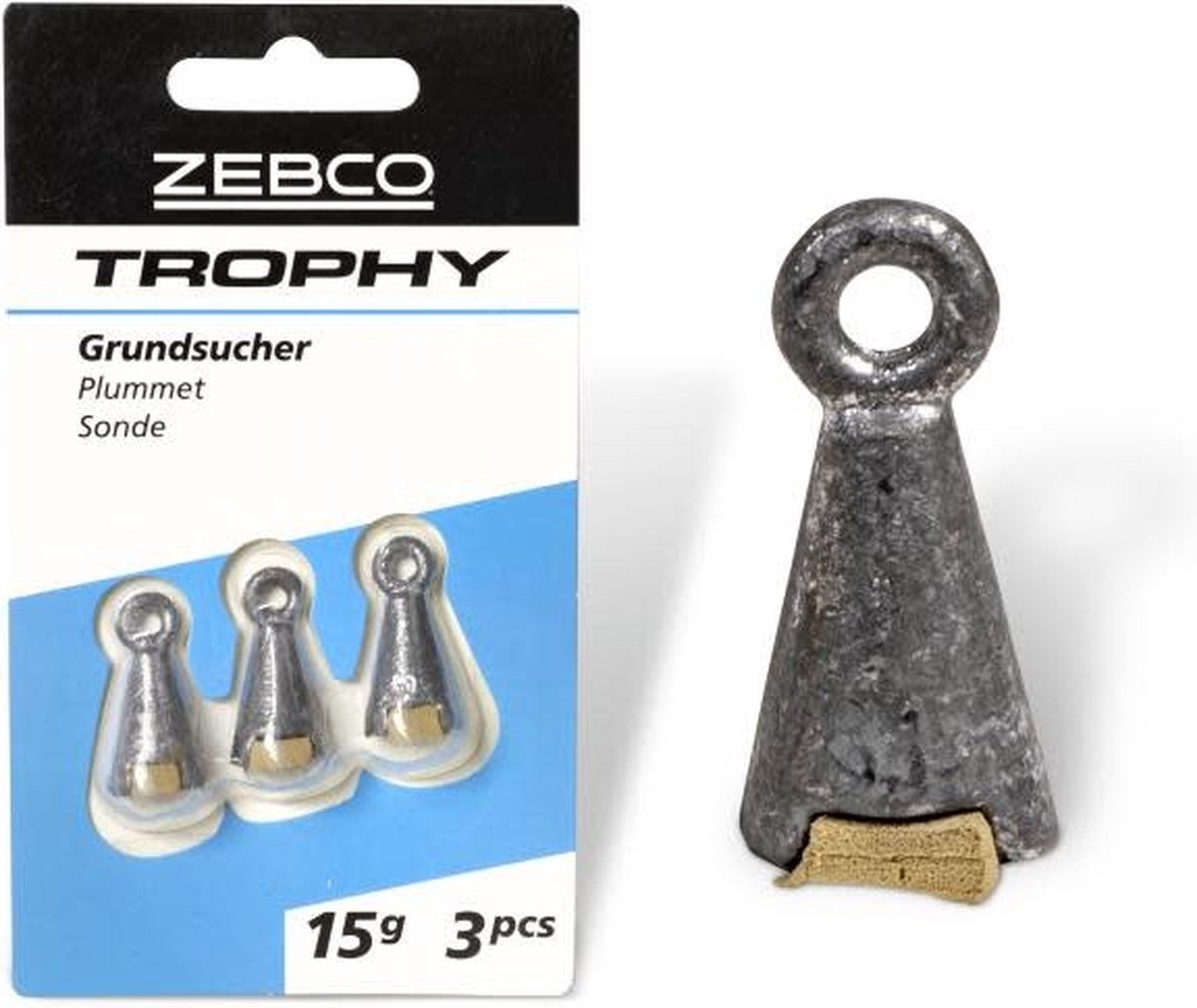 Zebco Trophy Plummet (3 pcs) - Maat : 10g