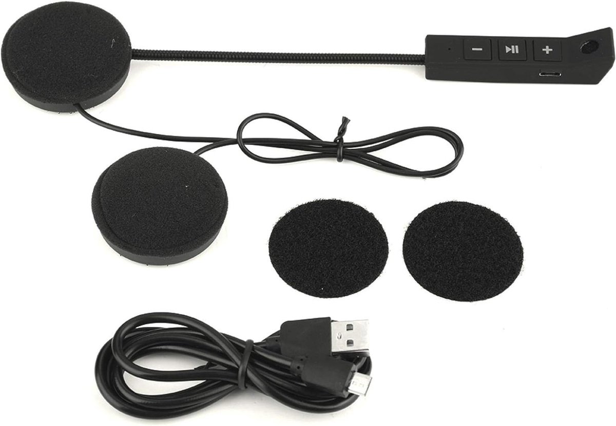Waterdichte Motorhelm Headset Communicatiesysteem met Bluetooth 5.0 en FM-radio