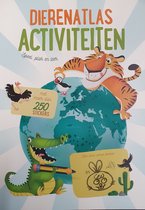 Dierenatlas Activiteiten - Speel, plak en leer