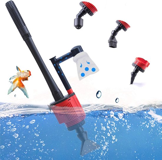 hygger Aquarium Reinigungswerkzeuge 6-In-1 Aquarium Reiniger Set, Aquarium Reinigung Reinigungsset mit Scheibenreiniger Algenschaber Glasschwamm Pfeifenbürste Kiesbürste (S