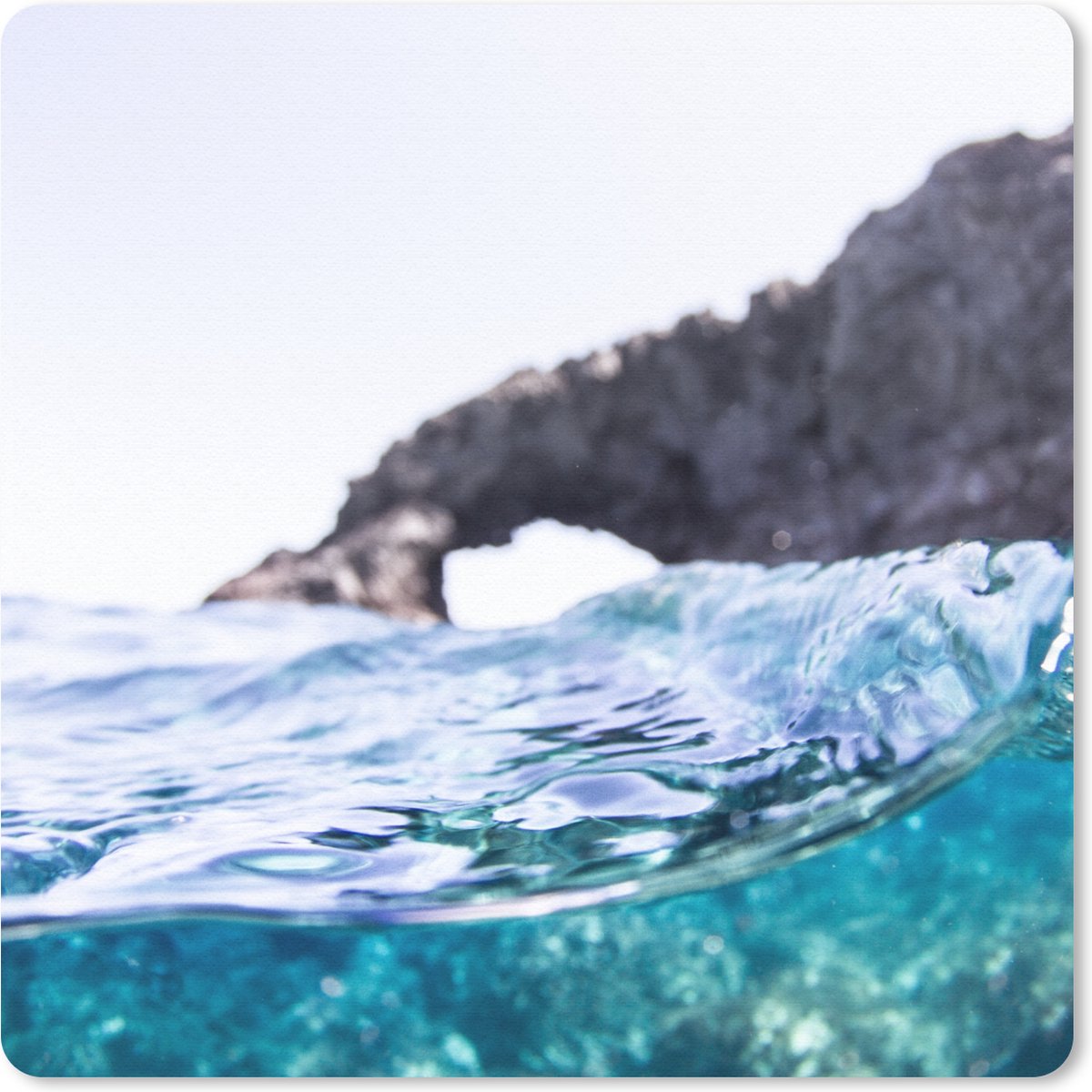 Muismat 30x30 cm - Mousepad Water - Golf - Zee - Muismatten