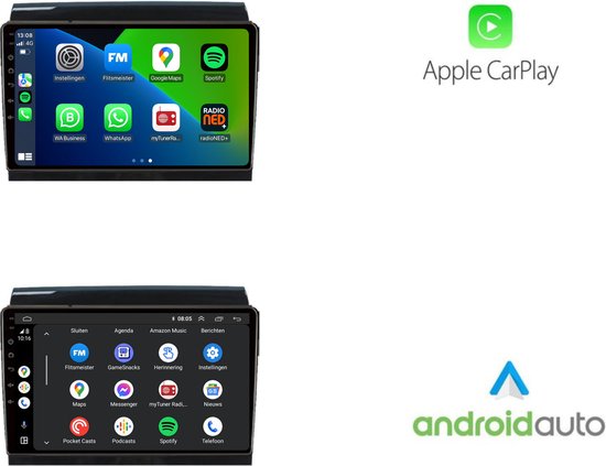 Autoradio Android 15 Pour Fiat DUCATO 2010, Citroën Jumper, Peugeot Boxer - Écran Tactile 9" 4Go+128Go, CarPlay, Android Auto, GPS, DAB+, Caméra De Recul