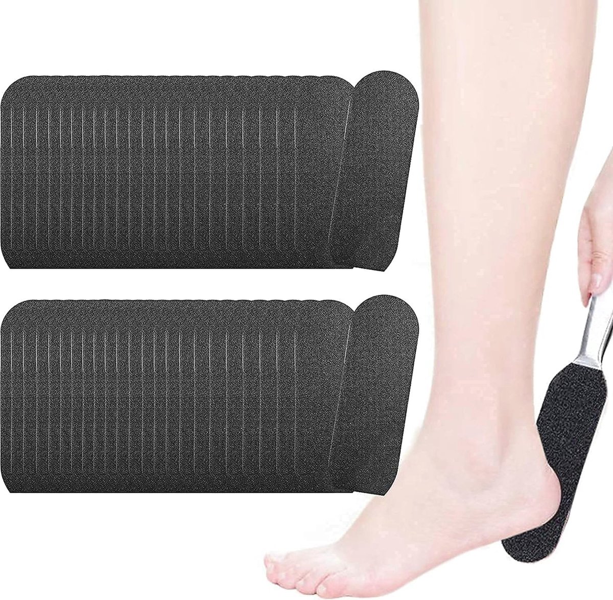 Goedkoopste 50 Stuks Herbruikbare Voetvijlen - Roestvrijstalen Eeltverwijderaar voor een Professionele Pedicure