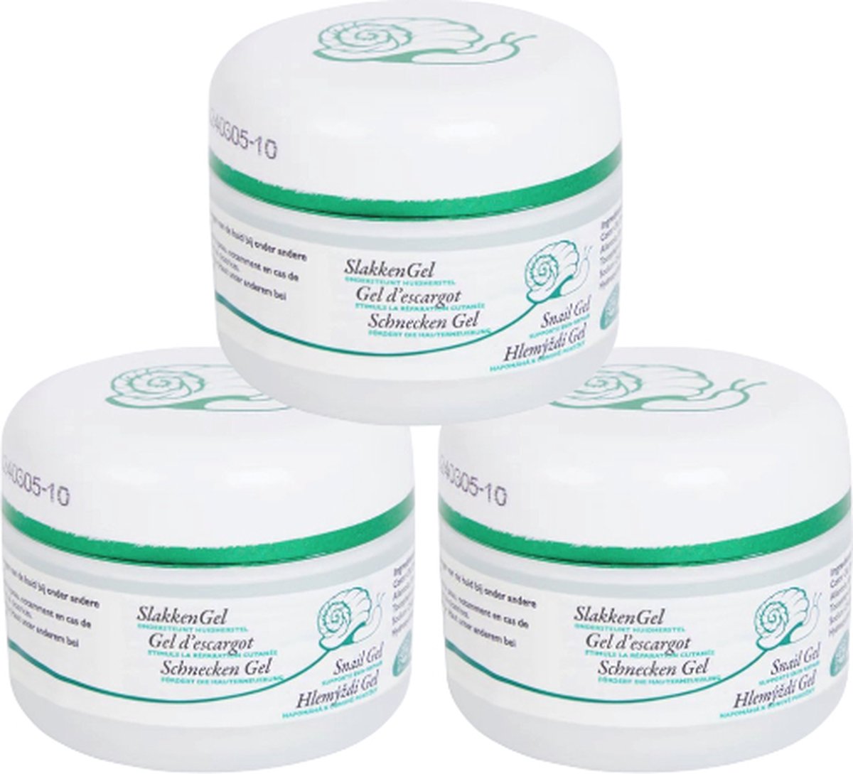 Goedkoopste Slakkengel 3 x 50 ml voordeelpakket - Slakkenslijmgel - Snail gel - Gel d'escargot - Snailgel- Littekencrème - Littekengel
