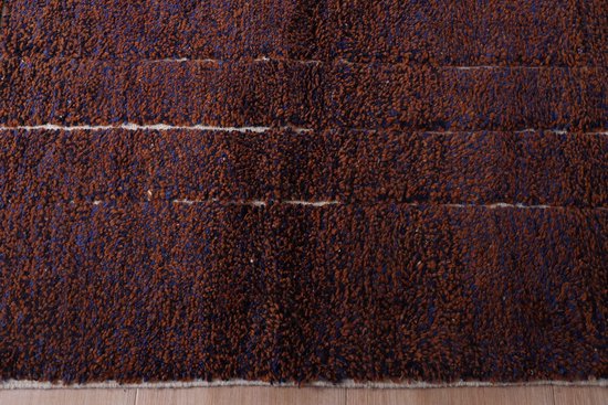 Tapis berbère original '' Beni Ourain '' - 270 x 160 cm - Tapis noué à la main - Pointillé coloré