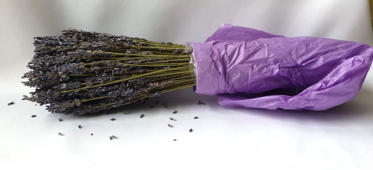 Bonheur de Provence® - droogbloemen boeket - bosje lavendel - gedroogde biologische lavendel uit de Provence op Prijzenvolger.com