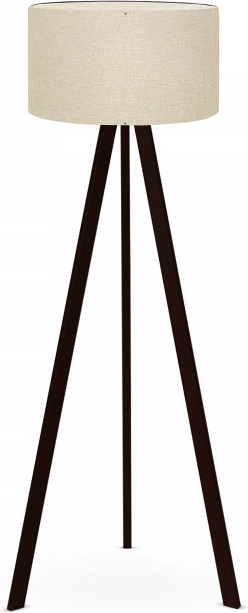 Asir - Vloerlamp - Beige - 21 x 38 cm - 140 cm Hoogte