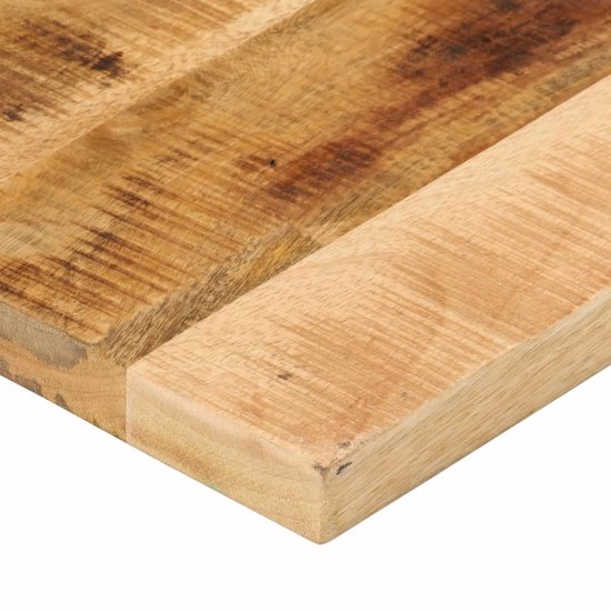 Tafelblad rechthoekig 60x40x2,5 cm massief ruw mangohout | -nl Tafelblad rechthoekig 60x40x2,5 cm massief ruw mangohout | -nl