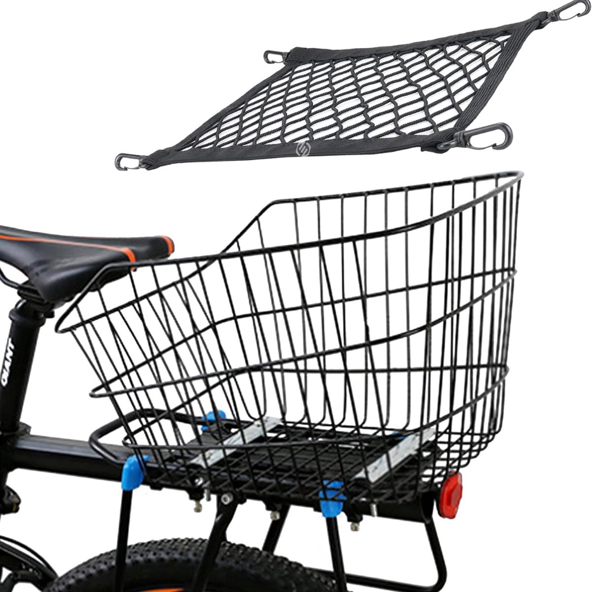 Equivera Fietsbak - Fietsmand - Fietskrat - Fiets Mand - Fietsmanden - Fiets Bak - Fiets Krat
