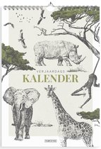 Fabrikten Verjaardagskalender - Safari - Groen/Zwart - A4