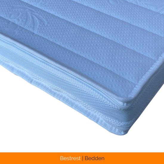 BestRest Bedden® - 140x200 Topper - HR55 Koudschuim - Topdekmatras - Matrastopper - Veerkrachtig - Ondersteunend - Afneembaar hoes - Bamboo Hoes - Hotelkwaliteit - 12cm Topper