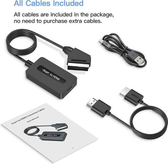HDMI naar VGA omvormer - Aansluiting 1: HDMI male Aansluiting 2: VGA