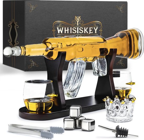 Whisky karaf, 400 ml glazen fles in sportwagenvorm, uniek 3D Whisky karaf, 400 ml glazen fles in sportwagenvorm, uniek 3D