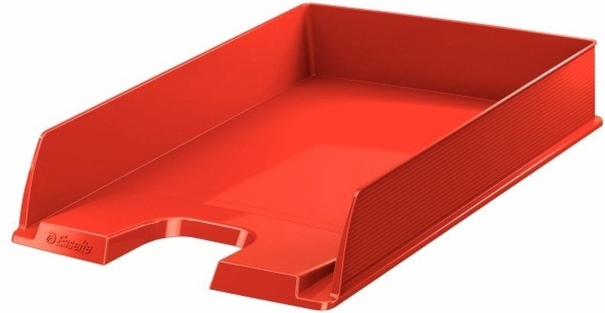 Esselte Brievenbakje/postvakje - 10x - rood - A4 formaat - stapelbaar - bureau oprganizer