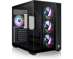 Thermaltake View 380 TG ARGB Mid - PC Case - Behuizing - Gehard Glas - 4x120mm Ventilator - Zwart