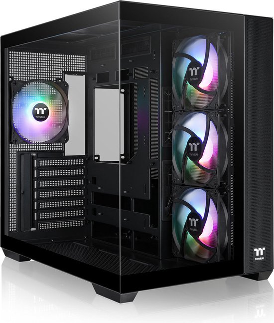 Thermaltake View 380 TG ARGB Mid - PC Case - Behuizing - Gehard Glas - 4x120mm Ventilator - Zwart