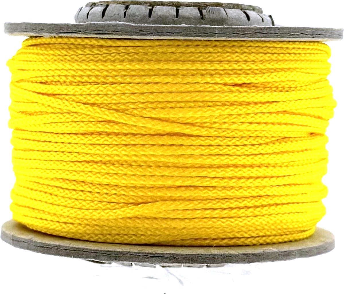 123paracord Microcord 1.4MM Canary Geel - Nylon cord voor knopen en outdoor