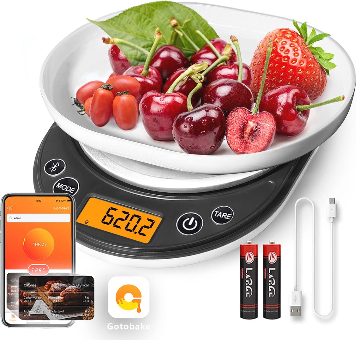 Goedkoopste Digitale Keukenweegschalen met Calorietelling en Voedingscalculator – Slim en Nauwkeurig voor Gezond Koken