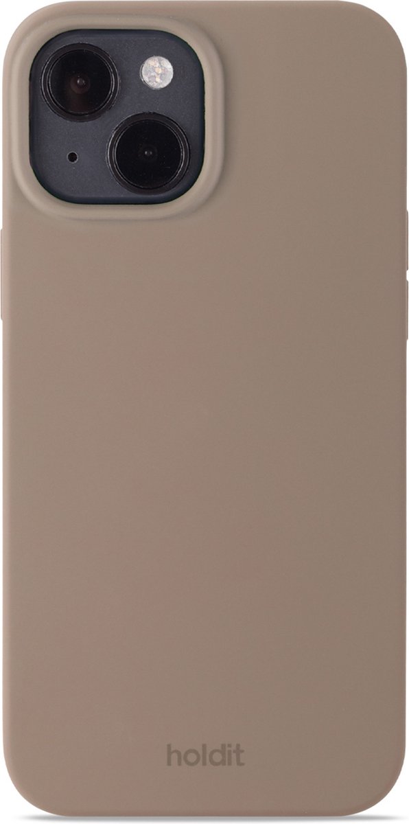 Holdit Silicone Case geschikt voor Apple iPhone 14 / 13 - Mocha Brown