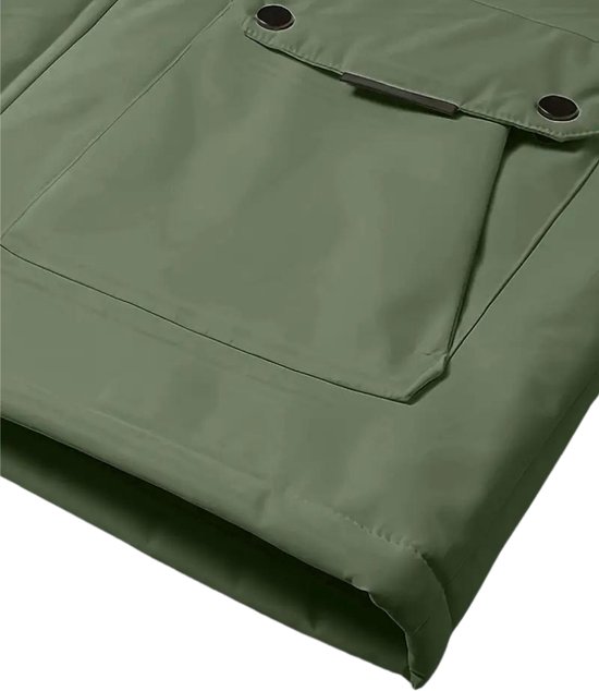 Bovista Veste d'hiver - Parka - Homme - Hiver - Veste - Adulte - Élégant - Avec capuche - Veste rembourrée - Vert armée - XL