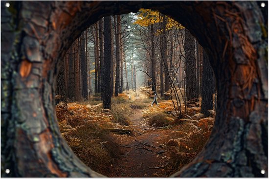 Affiche transparente - Affiche de jardin Personne - Posters de jardin Personnes - Affiche extérieure - Affiche de jardin - Posters affiche de jardin 60x40 cm