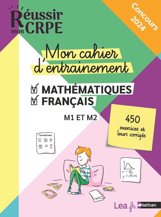 Réussir CRPE - Mon cahier d'entrainement Mathématiques Fra ... - cover