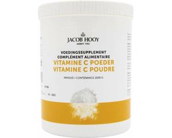 Jacob Hooy Voedingssupplementen Jacob Hooy Vitamine C Ascorbinezuur pot 1000g