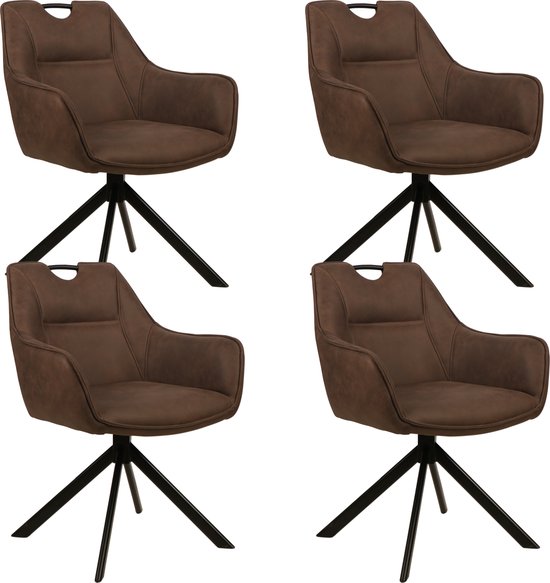 Brixy Klapstoelen - Set van 4 - Vouwstoelen - Fluweel - Eettafelstoelen - Opklapbare Stoelen - 43 x 47 x 80 CM - Stoelen - Blauw
