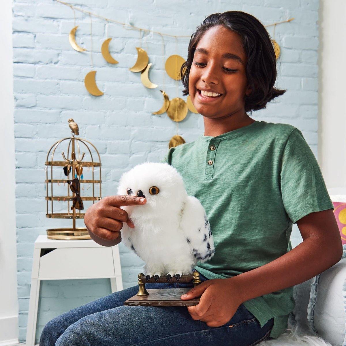 Harry Potter - Interactieve Uil Hedwig - 27cm - Met Geluiden en Bewegingen — afbeelding 11