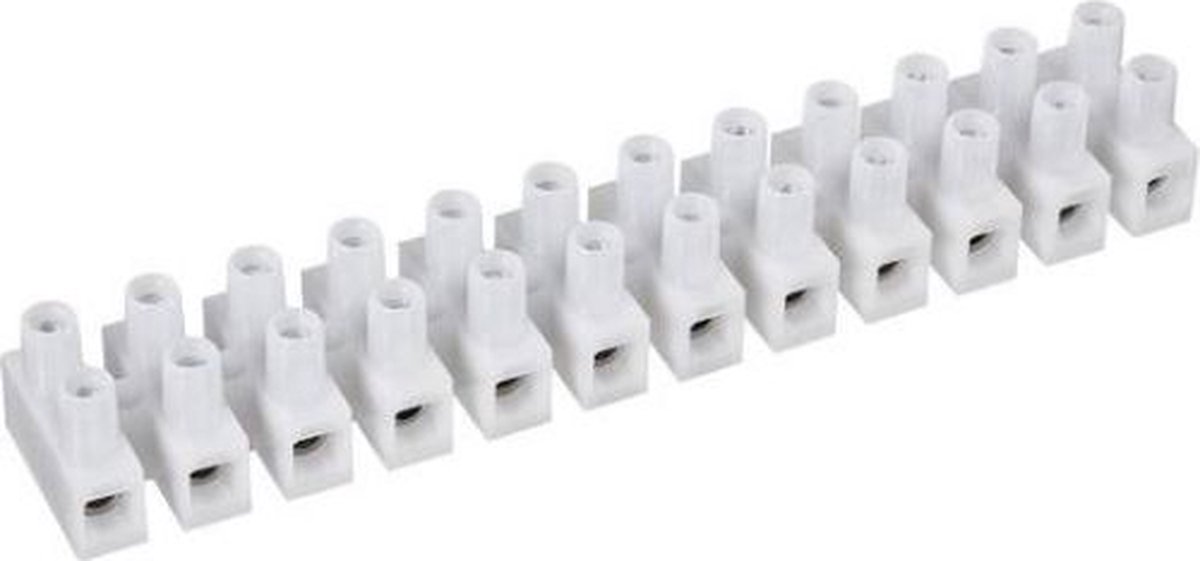 Conex klemmenstrook / kroonstrip 12-voudig 2,5-10 mm2 wit