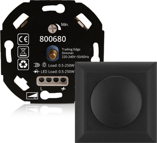 Universele TRIAC-LED Dimmer met Afdekplaat